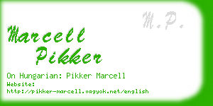 marcell pikker business card